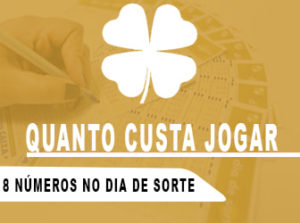 Quanto custa jogar 8 números no Dia de Sorte