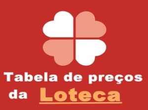 Tabela de preços da loteca